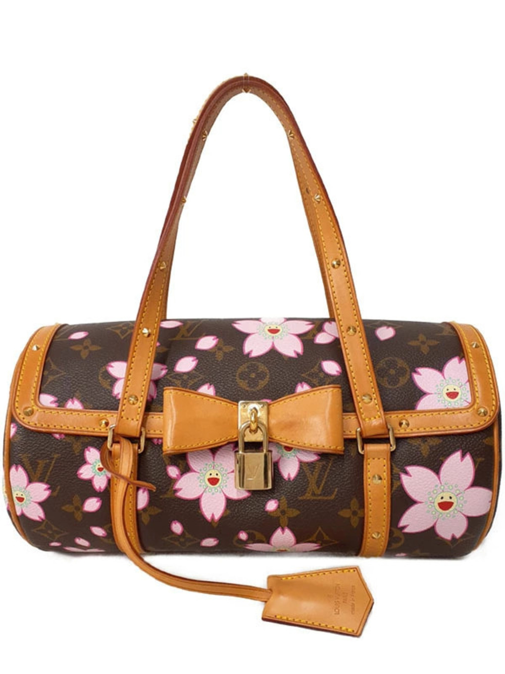 Louis Vuitton Monogram Cherry Red Blossom Papillon Shoulder Bag